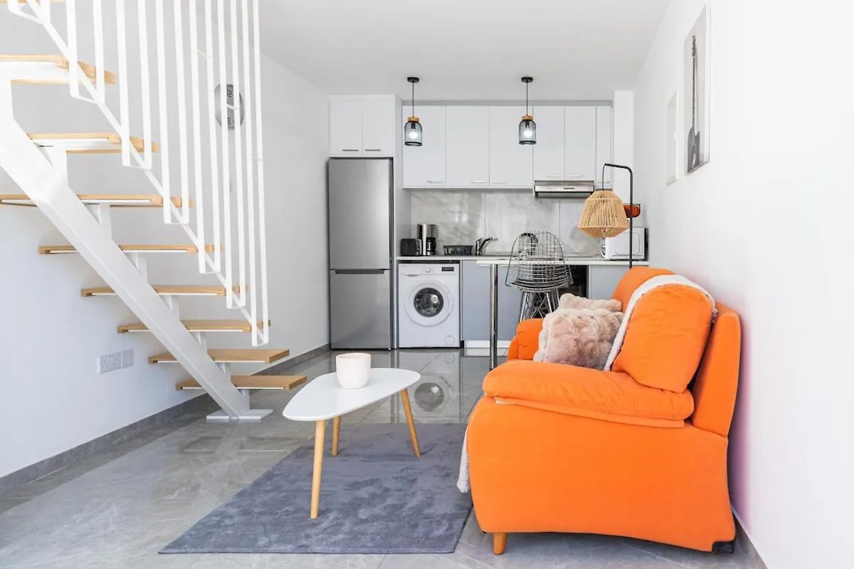 Tangerine Modern 1-Br Apartment In Larnaca Cyprus